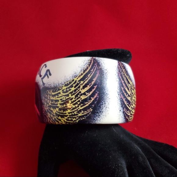 Peace Chunky Bangle Bracelet - Picture 4 of 5